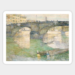 Ponte Santa Trinita by Childe Hassam Magnet